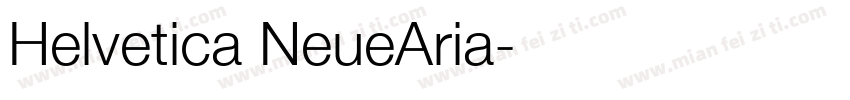 Helvetica NeueAria字体转换